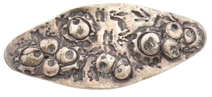 925 Sterling Silver Vintage Brooch Pin Antique Brutalist Abstract Design BP12314