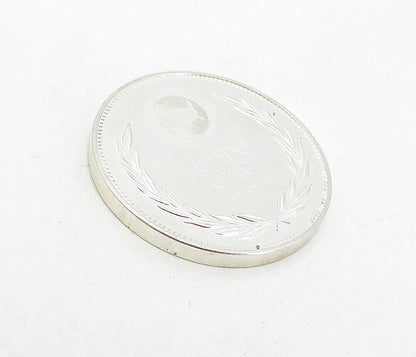 925 Sterling Silver  Vintage Antique Shiny Toledo Ohio Medallion  TR1310