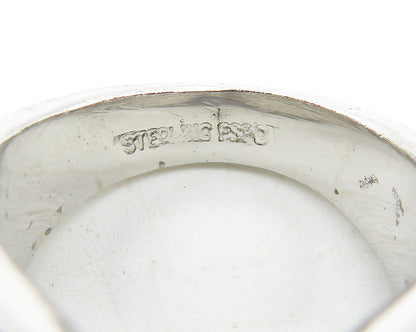 ESPO 925 Sterling Silver  Shiny Smooth Pointed Dome Band Ring Sz 5  RG11677