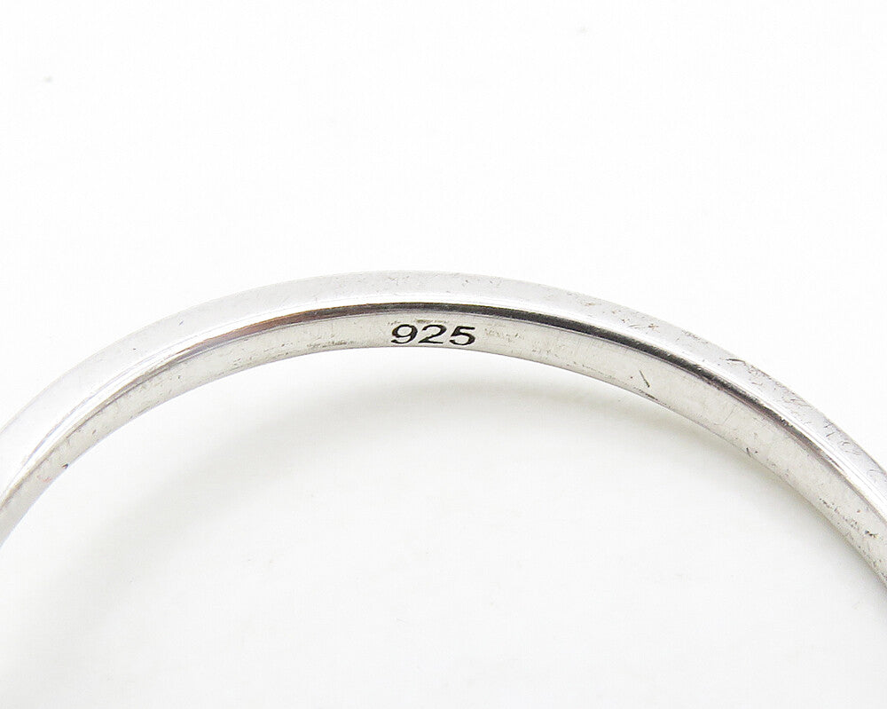 925 Sterling Silver  Shiny Puppy Paw Love Heart Band Ring Sz 7  RG18937