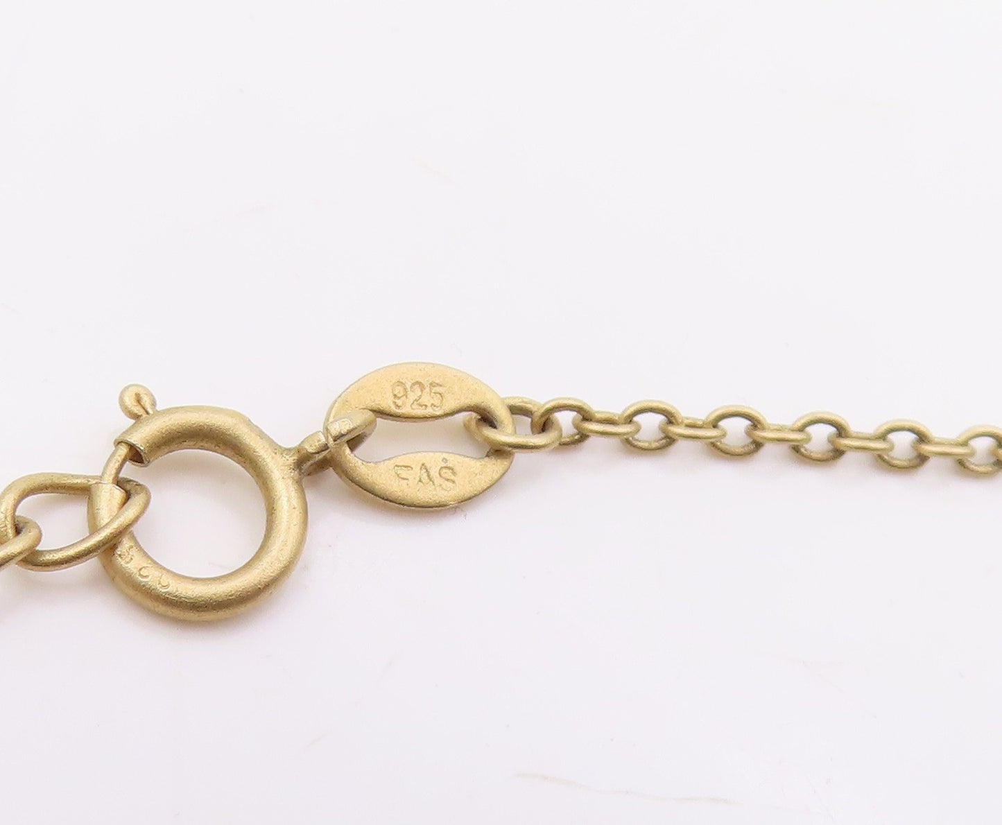 925 Sterling Silver Vintage Necklace Gold Plated Elegant Quartz & CZ  NE4849
