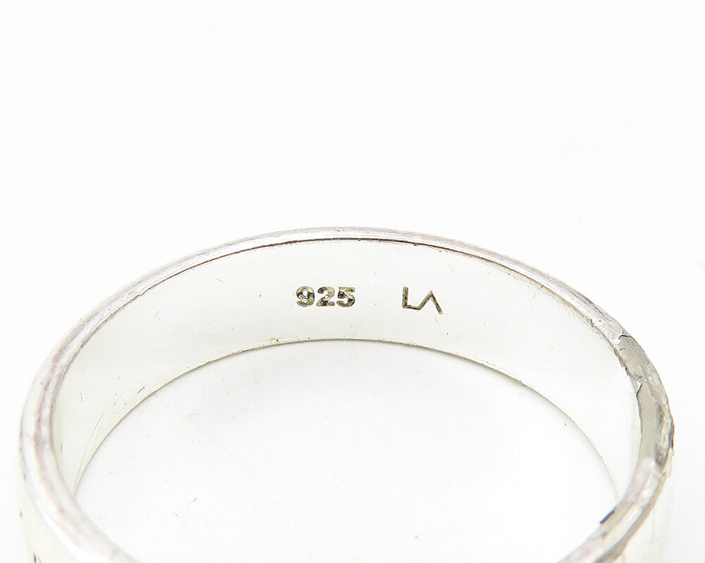 925 Sterling Silver  Shiny May Your Dreams Come True Band Ring Sz 8  RG10904