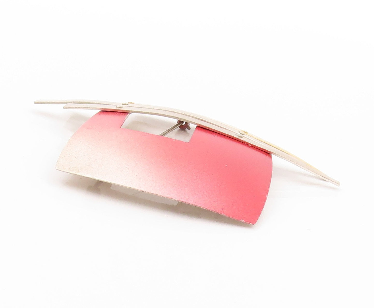 22k Gold 925 Sterling Silver Vintage Brooch PFUELB Enameled Designer  BP11607