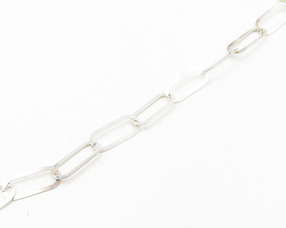 PAOLA VALENTINI 925 Silver  Vintage Jasper Two Tone Chain Necklace  NE2896
