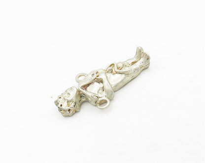 925 Sterling Silver  Vintage Sculpted Adam Biblical Figure Pendant  PT15544