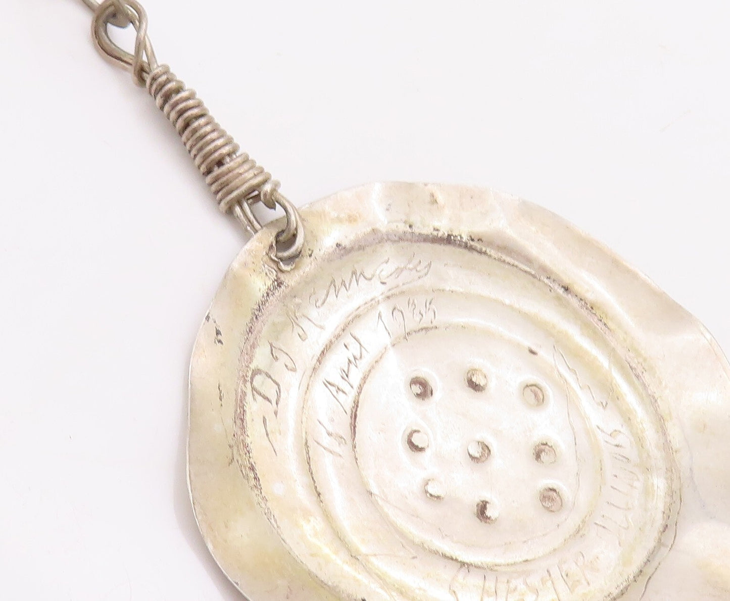 925 Sterling Silver Vintage Earrings Designer Dark Tone Button Effect  EG13216