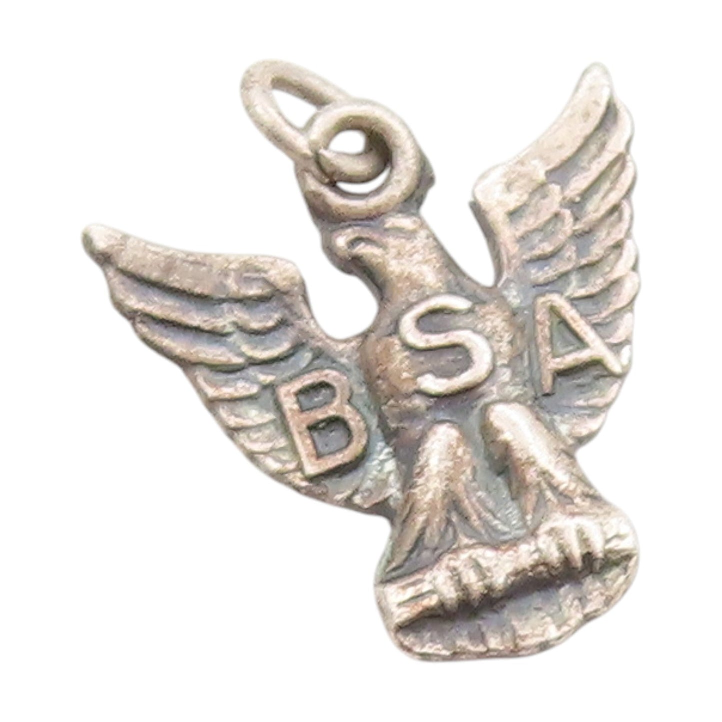 925 Sterling Silver Vintage Pendant BSA Eagle Emblem Of Achievement  PT25008