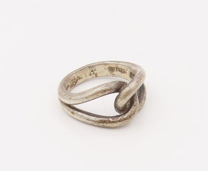 CELLINI 925 Sterling Silver  Vintage Love Infinity Knot Ring Sz 6.25  RG26649