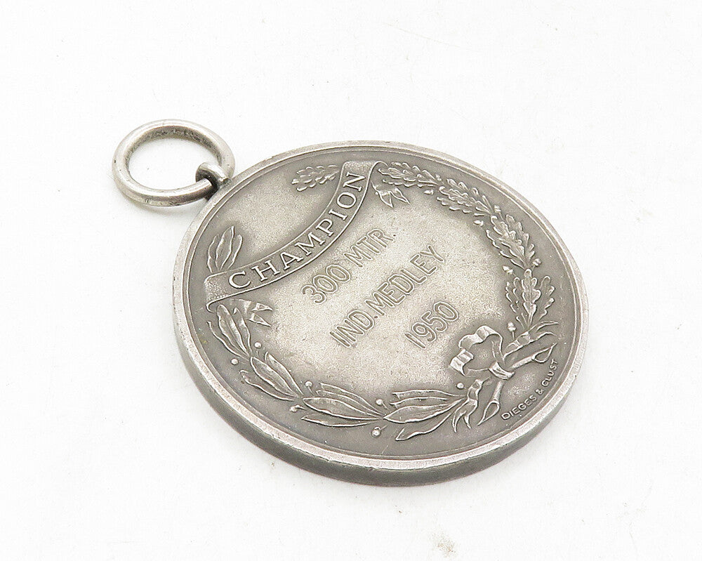 925 Sterling Silver  Vintage Antique Metro Assn. Of The AAU Pendant  PT7806