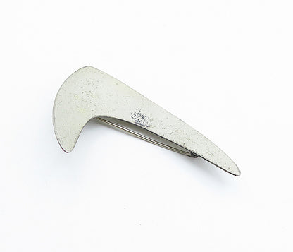 DANECRAFT 925 Sterling Silver  Vintage Smooth Modernist Brooch Pin  BP2465