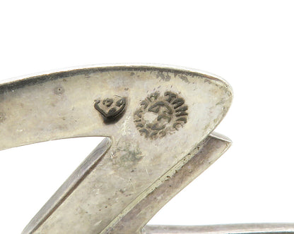 MEXICO 925 Silver  Vintage Smooth Modernist Design Cuff Bracelet  BT4689