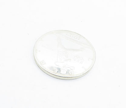 925 Sterling Silver  Vintage Shiny United States Dollar Coin Medallion  TR1209