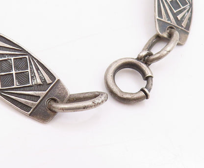 925 Sterling Silver Vintage Bracelet St. John's College Brooklyn Alumni  BT11475
