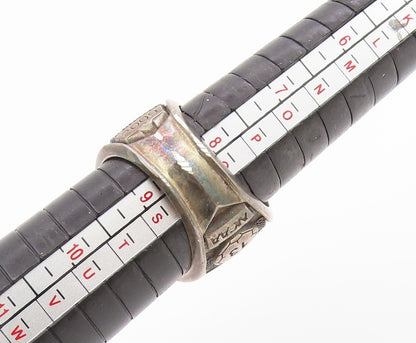 925 Sterling Silver Vintage Ring CZ 2009 Stony Brook Seawolves  Sz 8.5  RG34612