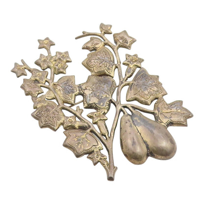 925 Sterling Silver Vintage Brooch Pin RAFEL MELENDEZ MEXICO Foliage  BP12482