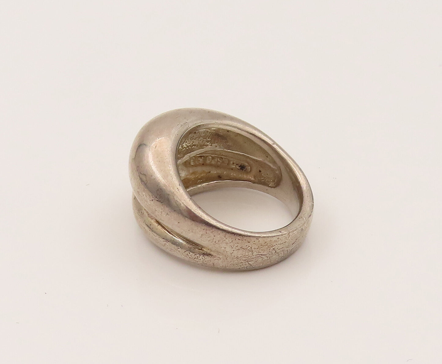ESPO SIG 925 Silver  Vintage Puffy Scalloped Dome Fashion Ring Sz 6  RG26396