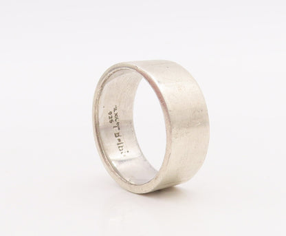 925 Sterling Silver Vintage Ring MEXICO Etched Fish Jesus  Sz 9  RG28897