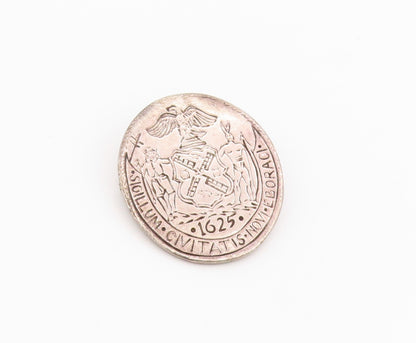 925 Sterling Silver Vintage Brooch Pin 1625 Seal Of New York City   BP12161