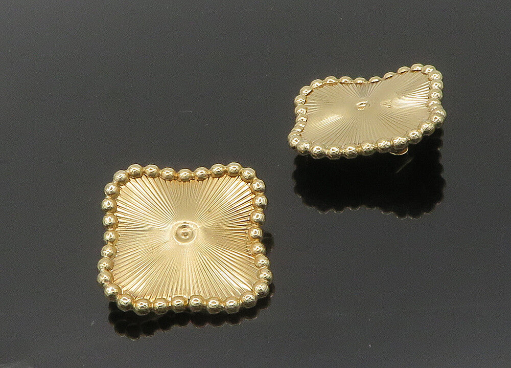 NAPIER 925 Silver  Vintage Rare Shiny Bubble Non Pierce Earrings  EG10047