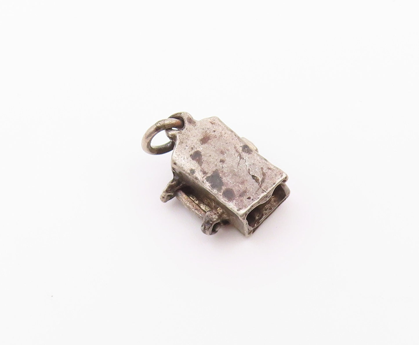 925 Sterling Silver  Vintage Old Fashioned Furnace Pendant (OPENS)  PT17567