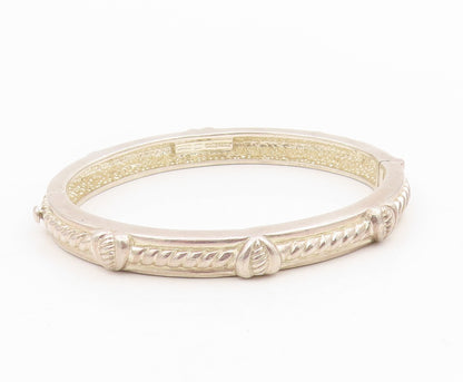 925 Sterling Silver Vintage Bracelet JUDITH RIPKA Love Heart Bangle   BT11580