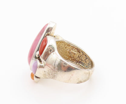 925 Sterling Silver Vintage Ring WHITNEY KELLY Gemstone Band  Sz 7  RG36059