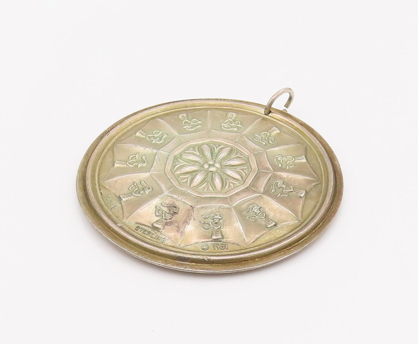 TOWLE 925 Sterling Silver Vintage 12 Days Christmas Pendant PT22077