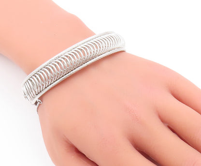 925 Sterling Silver Vintage Bracelet HARRY BICK Solid Ring Band Bangle  BT10344