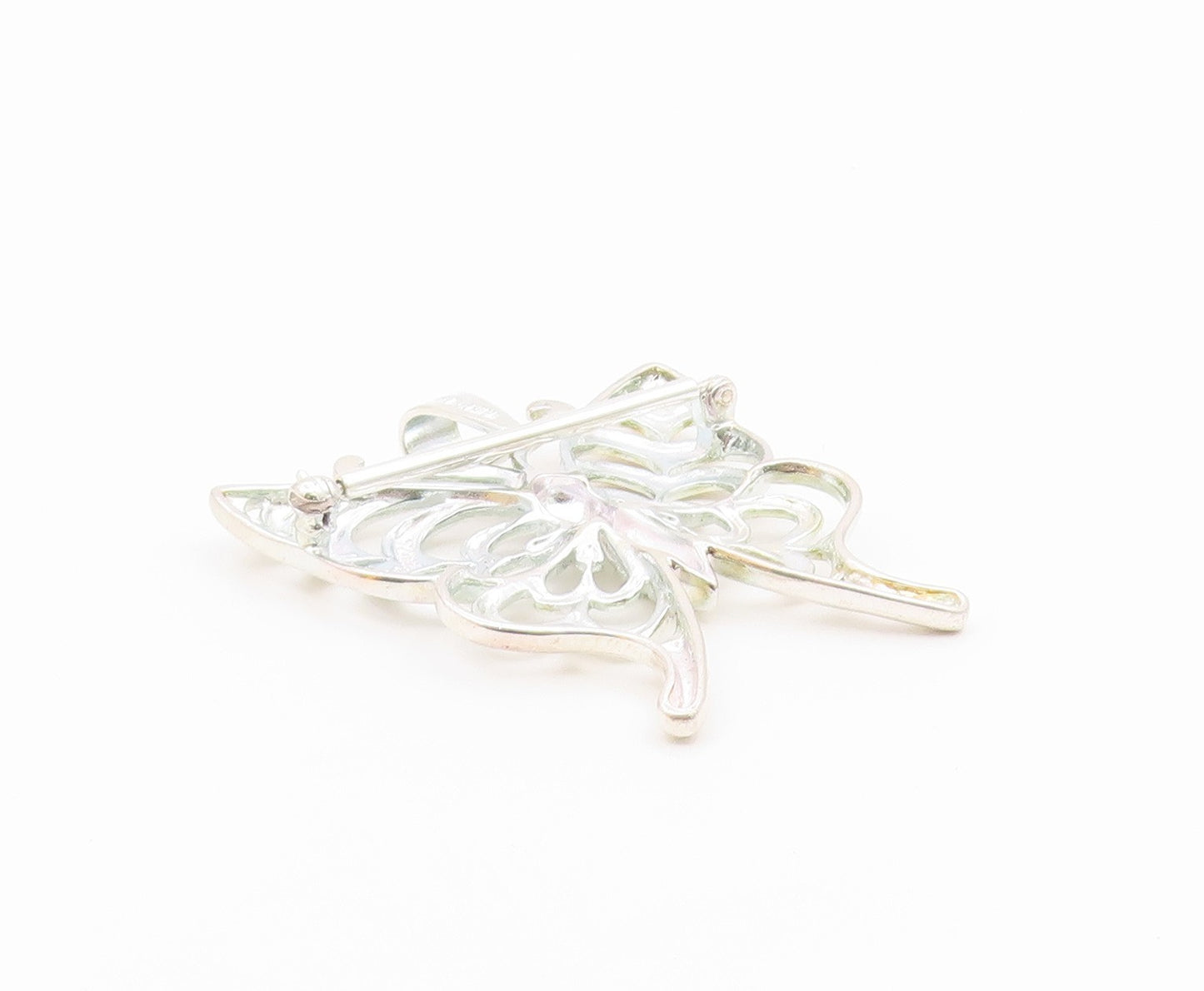 ROSS SIMON 925 Sterling Silver  Shiny Butterfly Cutout Brooch Pin  BP5366