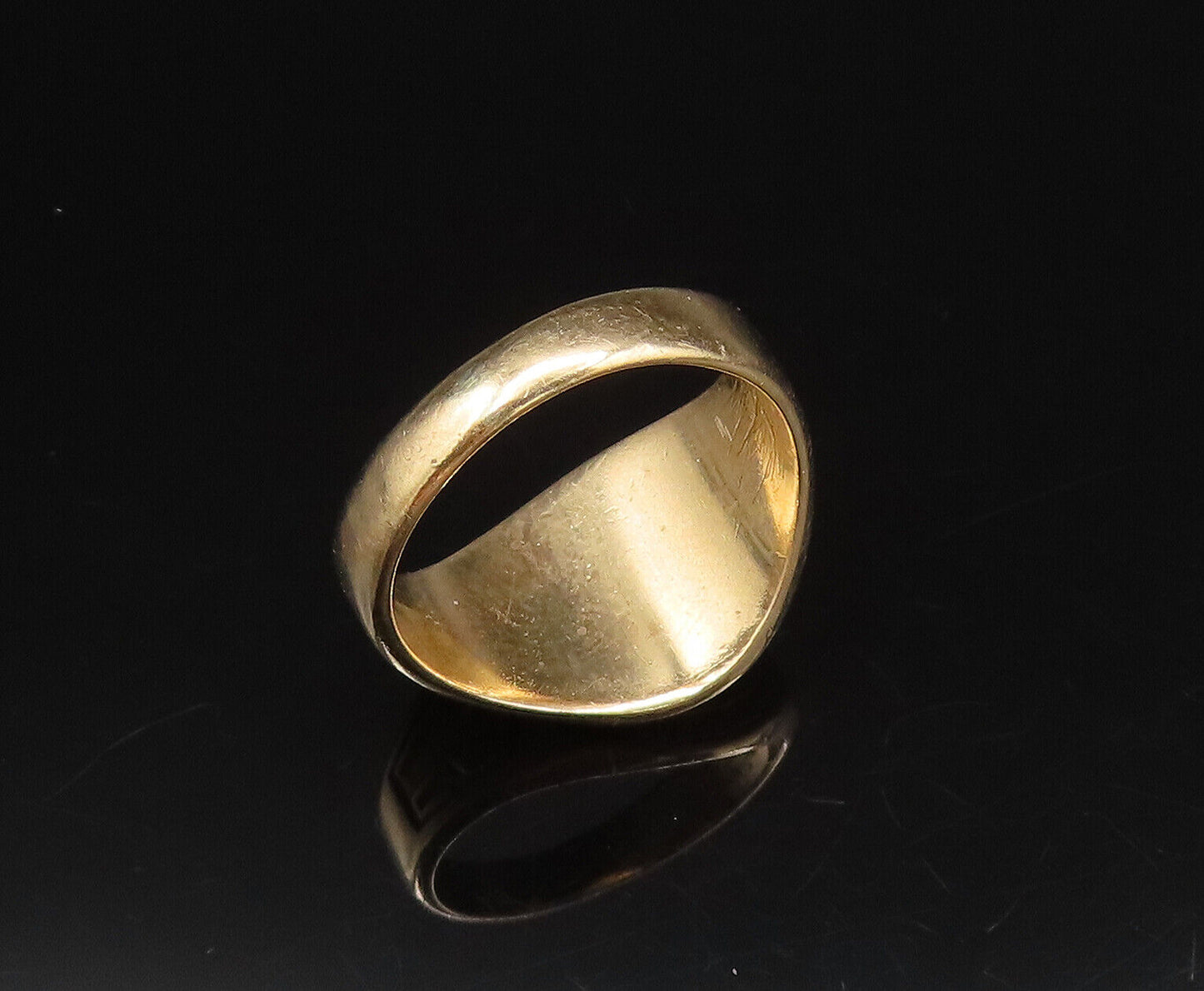 10K GOLD  Vintage Antique 1937 Bernard High School Signet Ring Sz 7.5  GR587