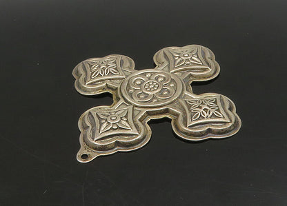 REED & BARTON 925 Silver  Vintage Antique Christmas Cross Pendant  PT18789