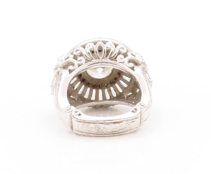 925 Sterling Silver Vintage Ring MICHAEL VALITUTTI Multi Cut CZ  Sz 6.5  RG32971