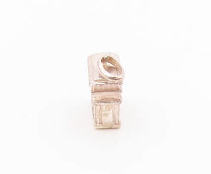 925 Sterling Silver  Vintage Shiny Petite Arch Monument Pendant  PT18730