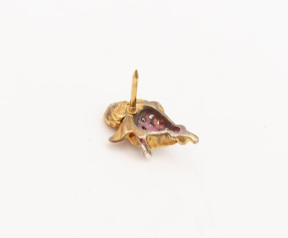 ROSS SIMONS 925 Sterling Silver Vintage Flying Fairy With CZ Heart Pin TR3637