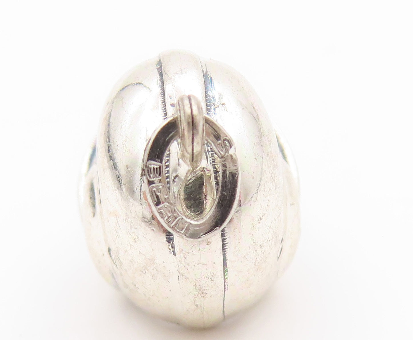 925 Sterling Silver Vintage Pendant 3D Foot Ball Helmet Design Charm  PT24813