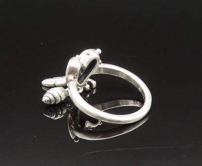 PANDORA 925 Silver  Vintage Spiritual Symbols Charm Ring Sz 4.5  RG25591