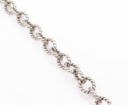 925 Sterling Silver Vintage Necklace Multi Tone Sea Shell Cluster Chain  NE4818