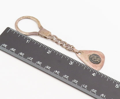 925 Sterling Silver  Vintage Religious Mother Marry & Jesus Keychain  TR3591