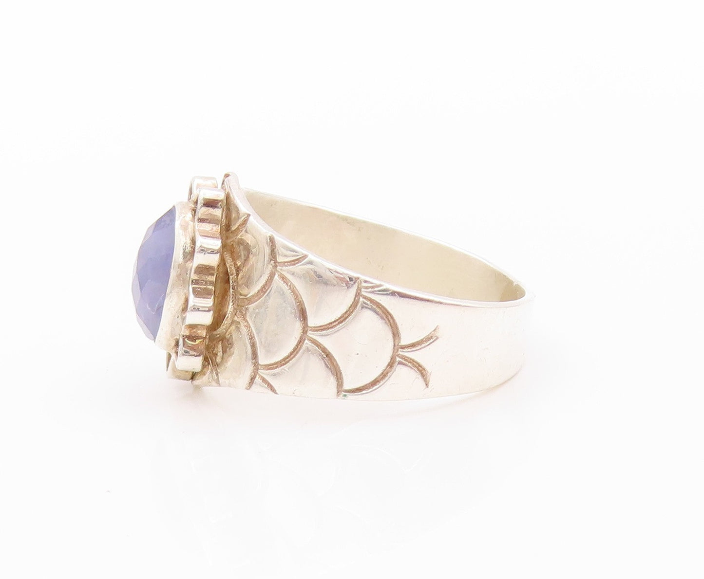 925 Sterling Silver Vintage Ring DTR JAY KING Designer Gemstone  Sz 7 RG32539