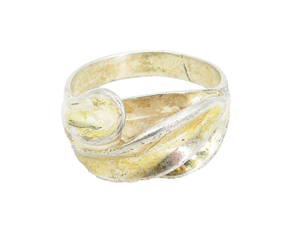 CELLINI 925 Sterling Silver Vintage Shiny Concave Dome Band Ring Sz 7.5 RG8647