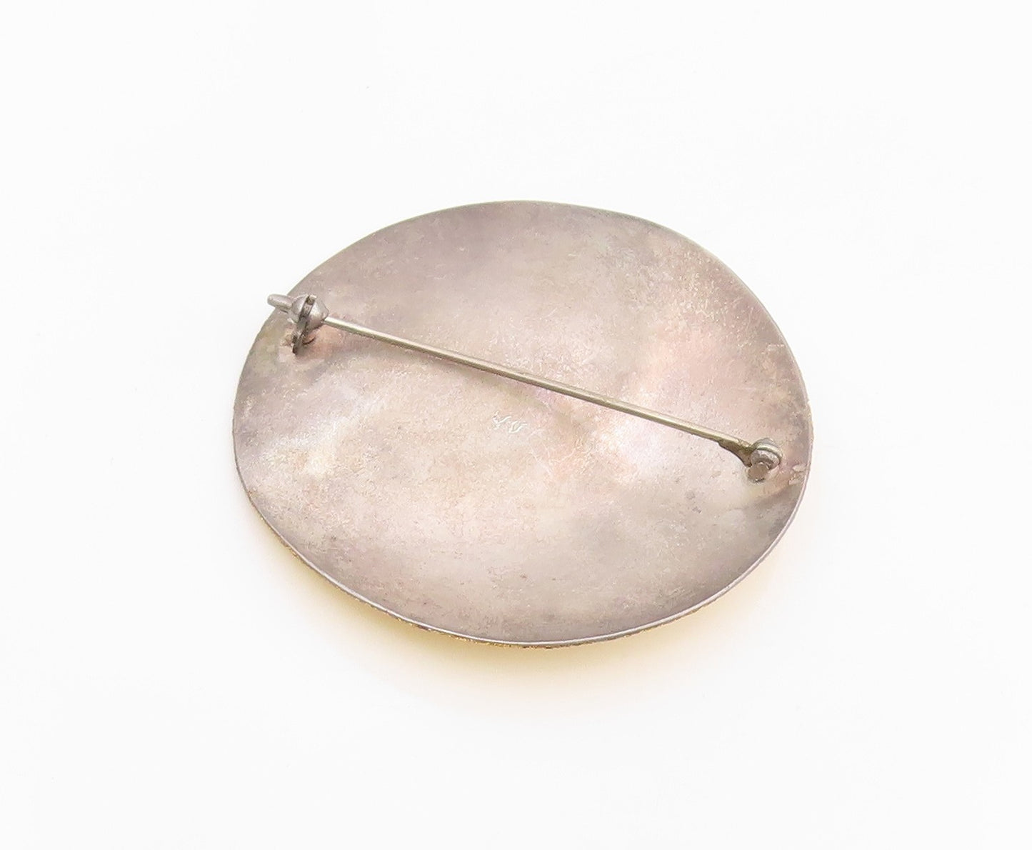 925 Sterling Silver Vintage Brooch Modernist Geometric Circle Design  BP12154