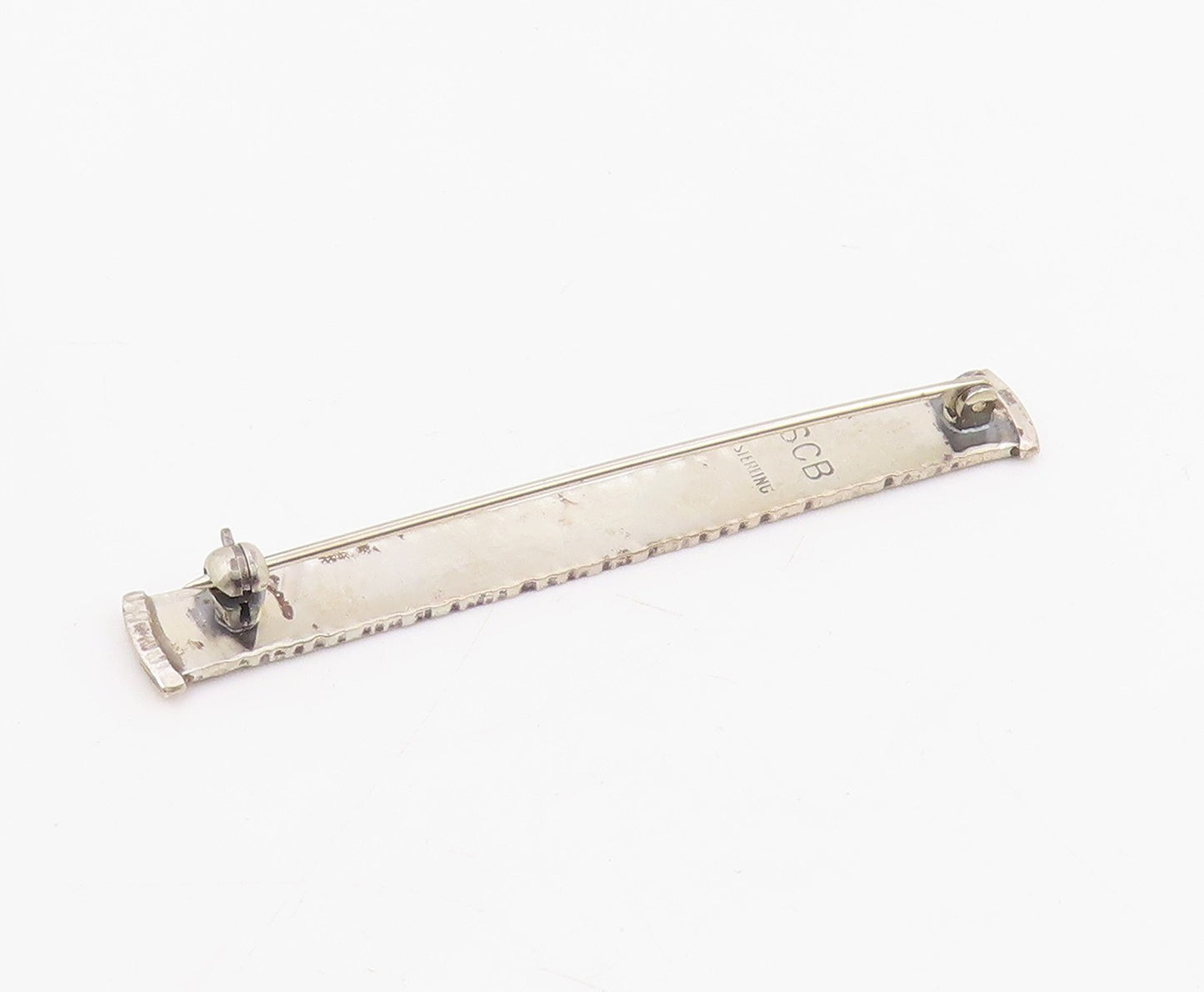 925 Sterling Silver Vintage Brooch Pin Engraved Dreams Usher Life Bar  BP12236