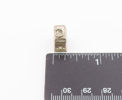 925 Sterling Silver  Vintage Arc Monument Petite Drop Pendant  PT18660