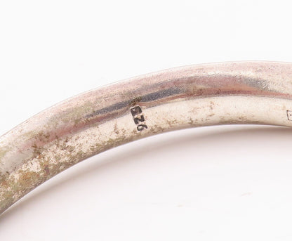 925 Sterling Silver Vintage Bracelet Solid Cutout Designs Breaded Band  BT10678