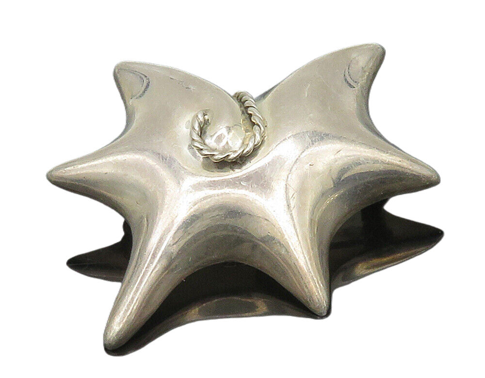 MEXICO 925 Sterling Silver  Vintage Rope Twist Modernist Brooch Pin  BP6238
