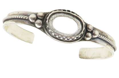 CAROLYN POLLACK RELIOS 925 Silver  Vintage Twist Detail Cuff Bracelet  BT5529
