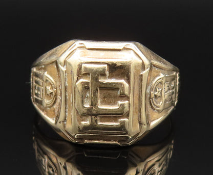 10K GOLD  Vintage Antique 1942 Class Signet Ring Sz 11.5  GR414