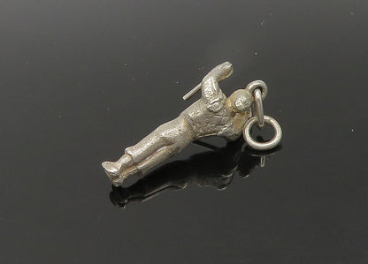 925 Sterling Silver  Vintage Petite Man With Sticks Pendant  PT17681
