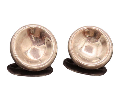 RLM STUDIO 925 Silver Vintage Reverse Dome Bowl Shaped Earrings EG12441