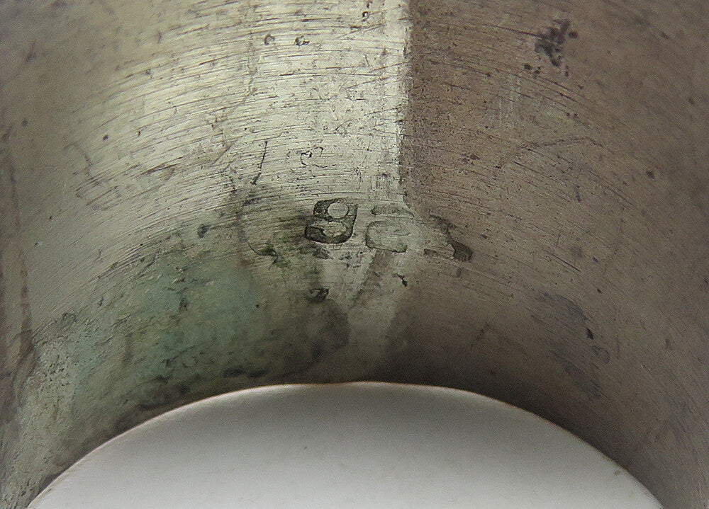 925 Sterling Silver  Vintage Oxidized Hammered Band Ring Sz 9  RG10401